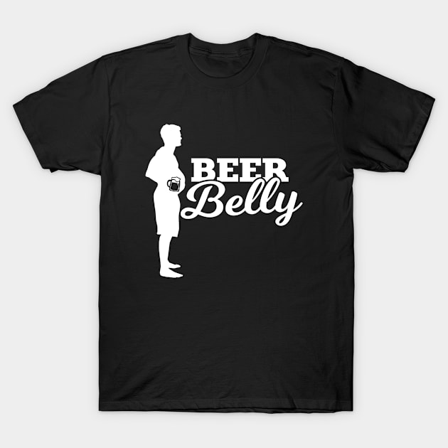 Beer Belly Funny T-Shirt Men's Tshirt Father's Day T-Shirt by Bungee150